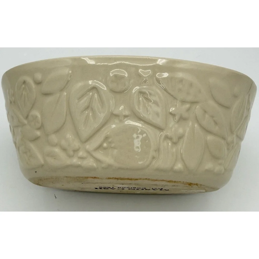 Mason Cash In the Forest Oval Pie Dish Beige Leaves 7x5